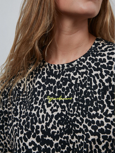 Oversized luipaard t-shirt