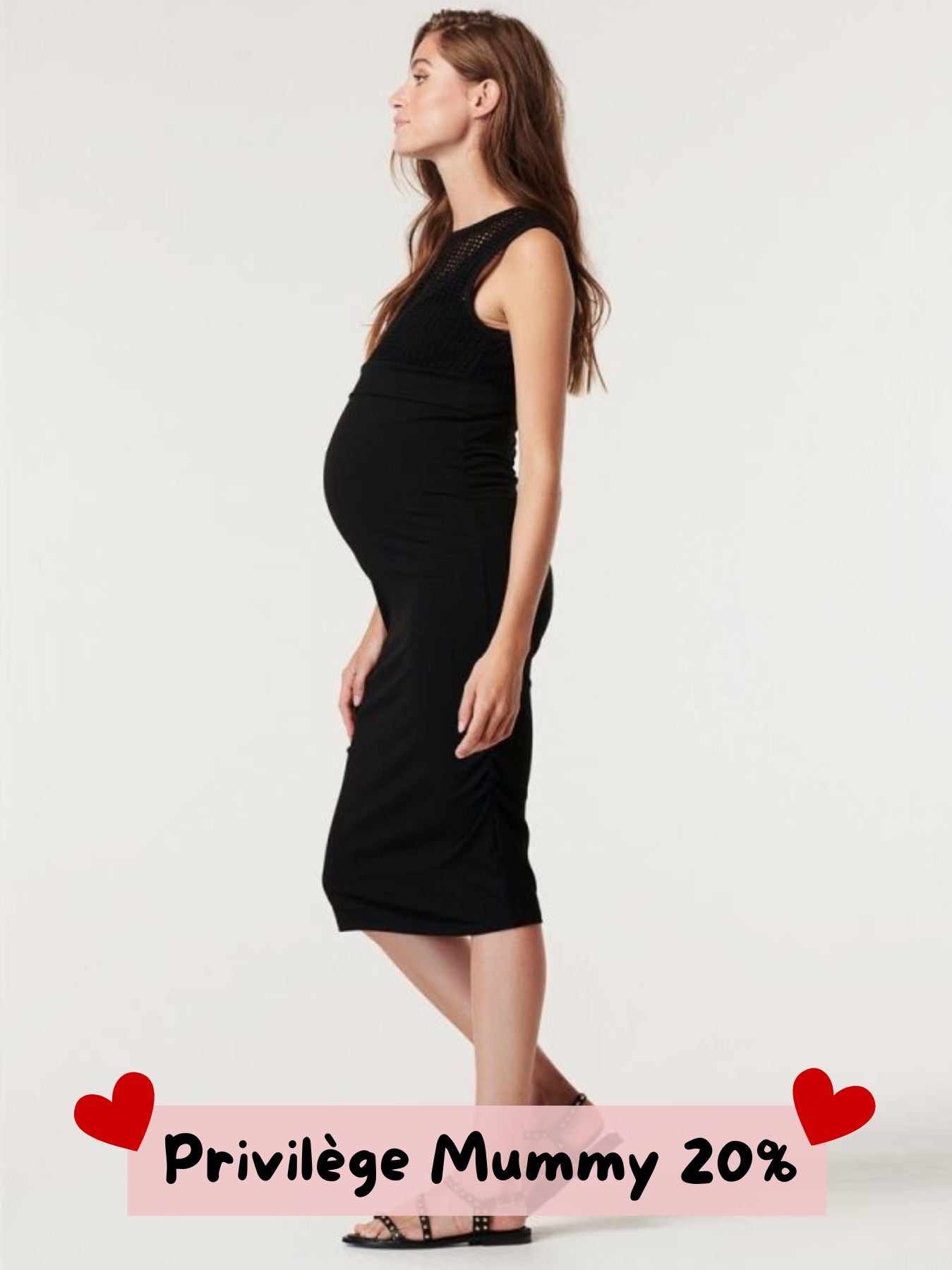 Robe grossesse noire tendance