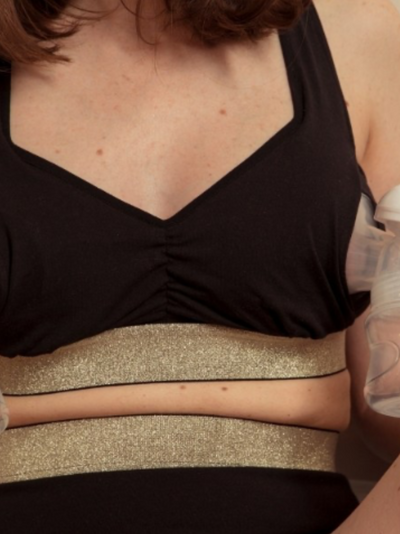 Brassière noire de tire-allaitement Noire