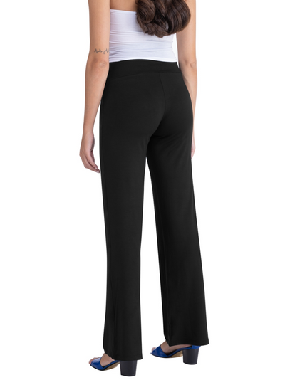 Geklede broek met wijde pijpen