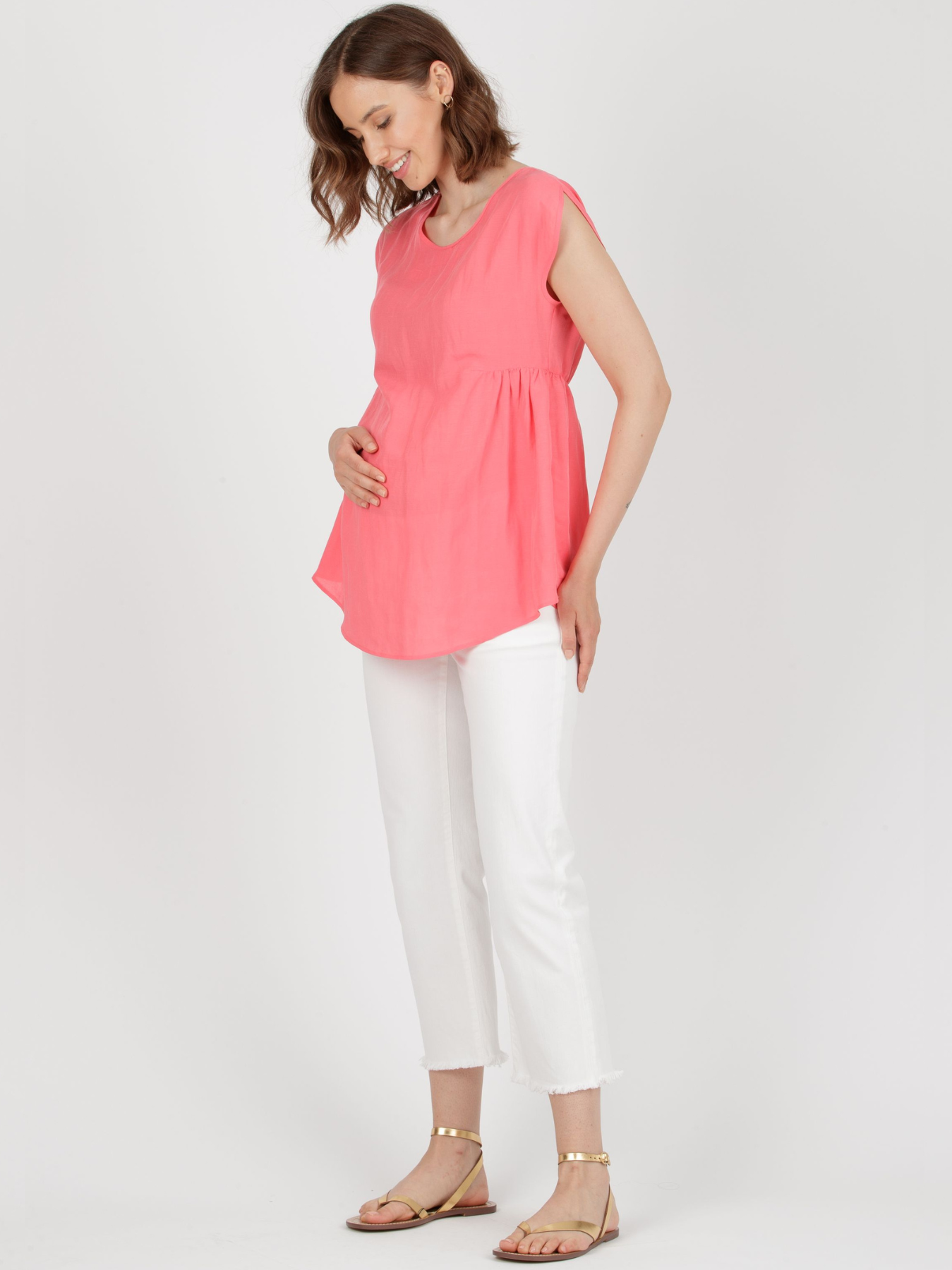 Anais Coral zwangerschapsblouse