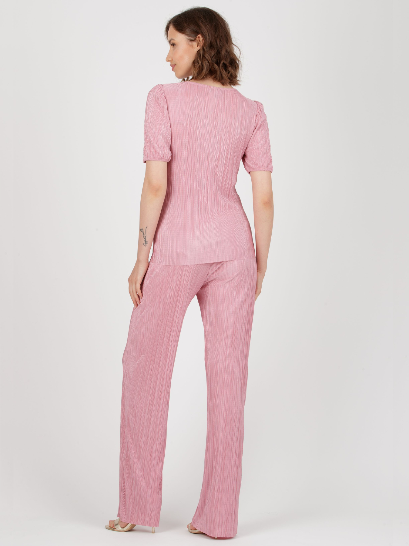 Pantalon palazzo de grossesse Rose AURA