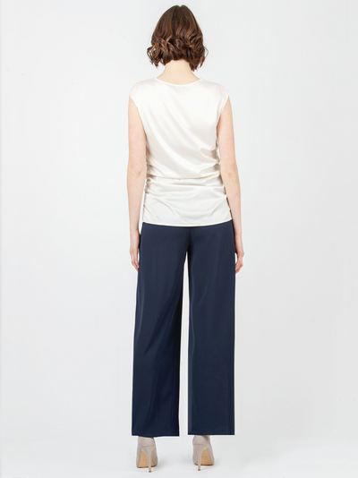 Elegante champagne zwangerschapsblouse