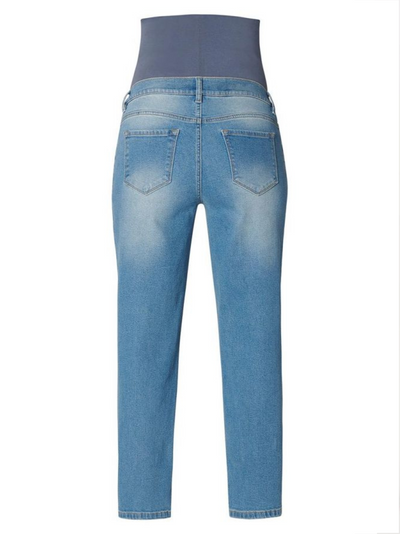 Mama zwangerschapsjeans van lichtblauw denim