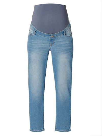 Mama zwangerschapsjeans van lichtblauw denim