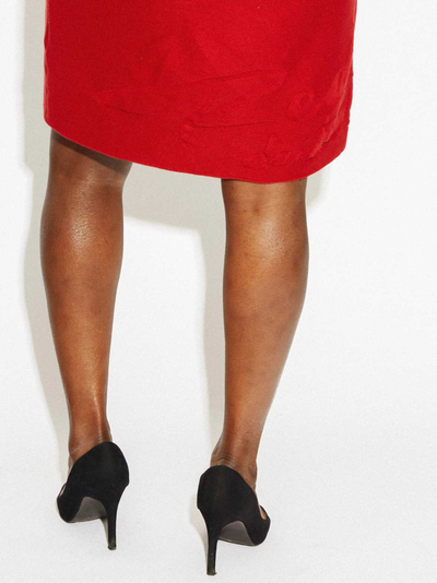 Red love nursing dress