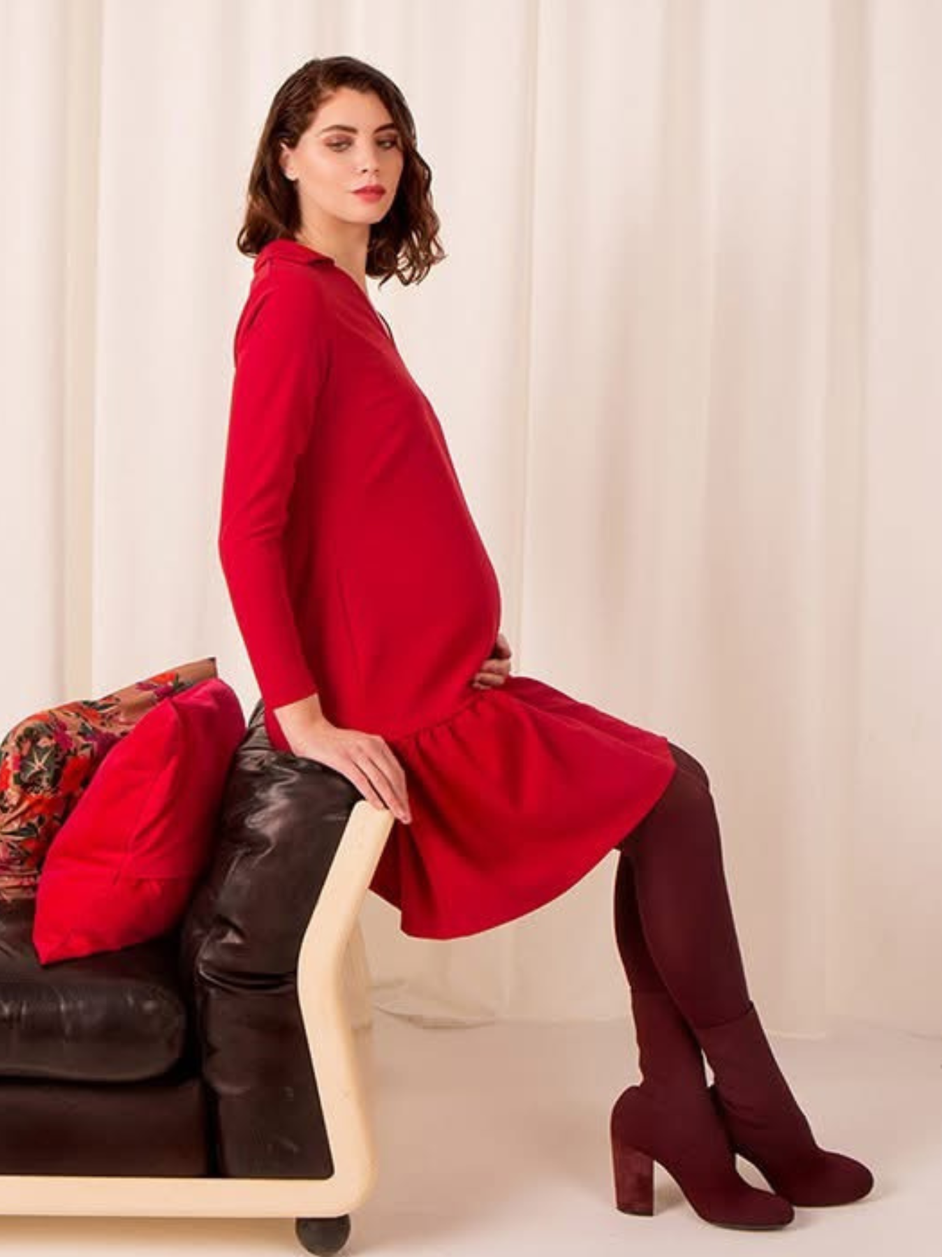 Robe de grossesse chaperon rouge