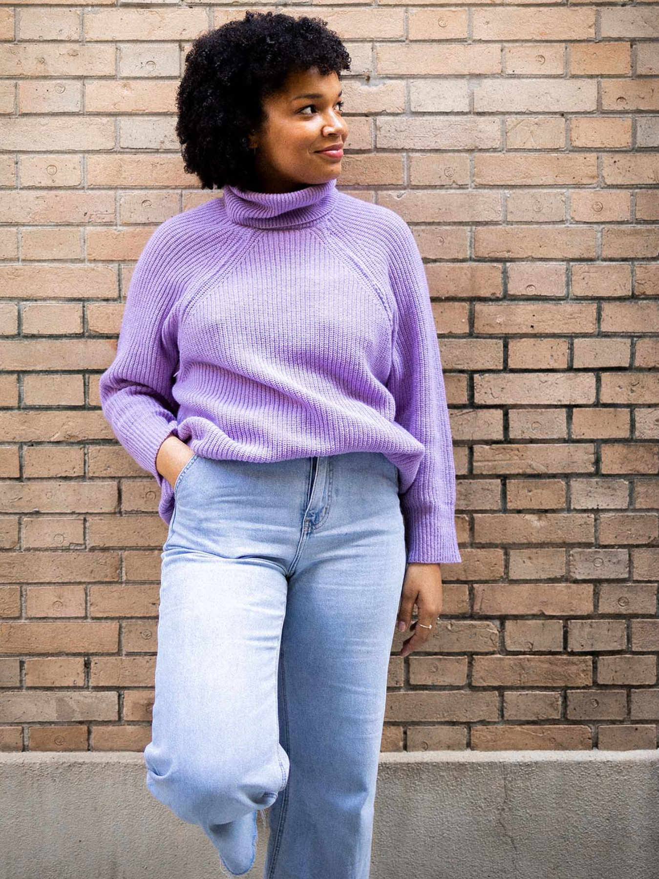 Lila Merino Wool Mama Nursing Sweater