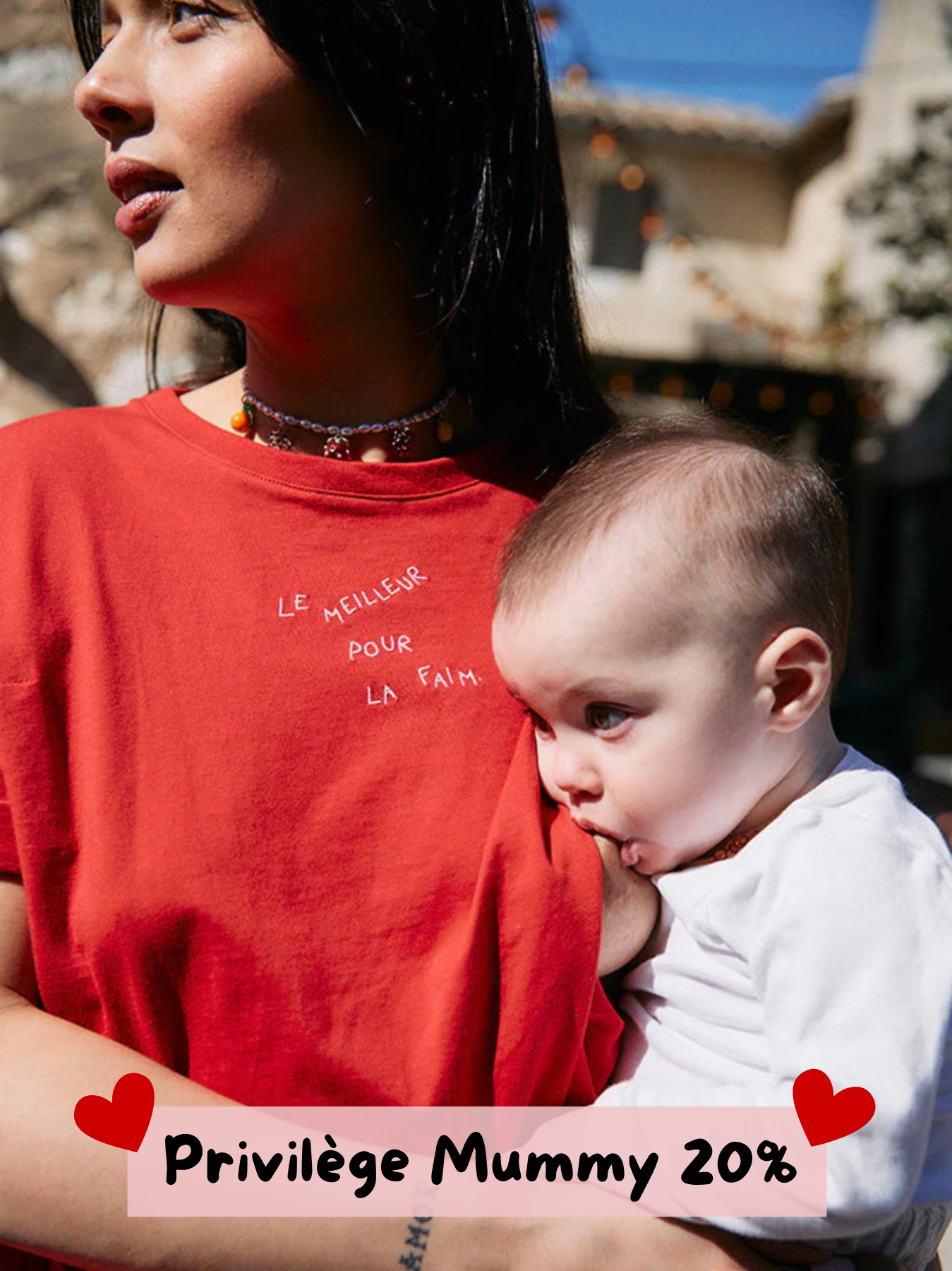 T-shirt maternité Le meilleur pour la faim