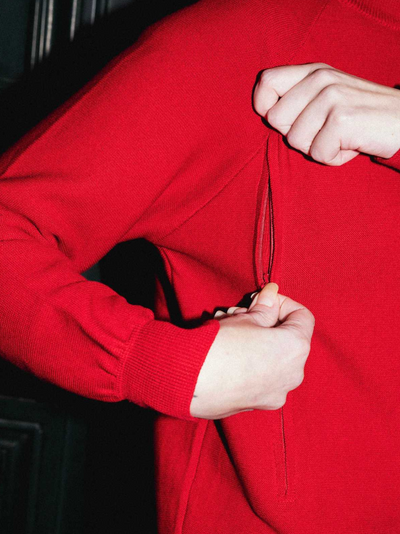 Red love nursing dress