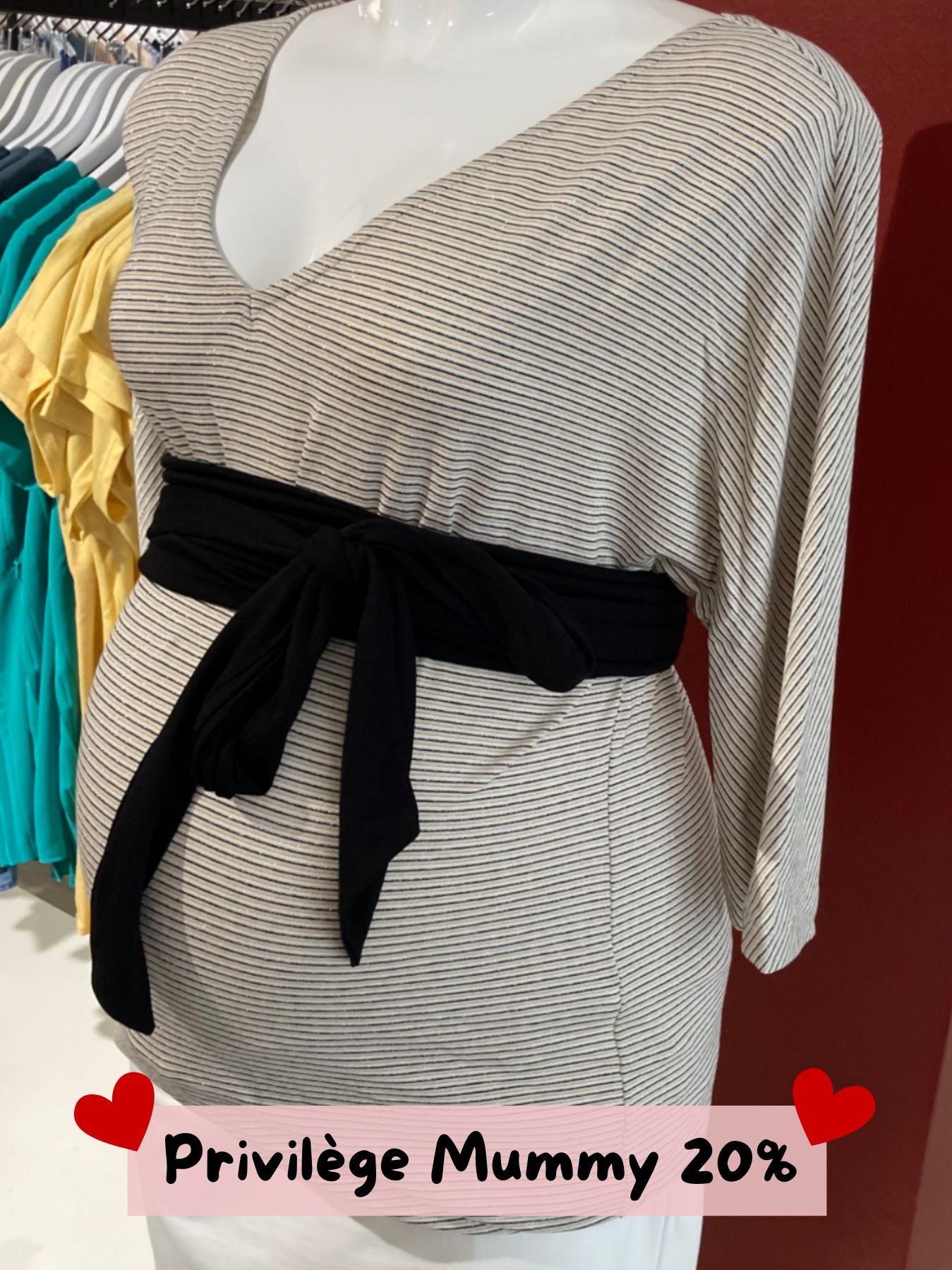 Blouse de grossesse brillante