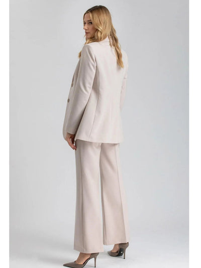 Pantalon de grossesse habillé large Beige