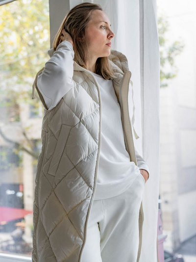 Sweater I am enough Blanc avec imprimé au dos