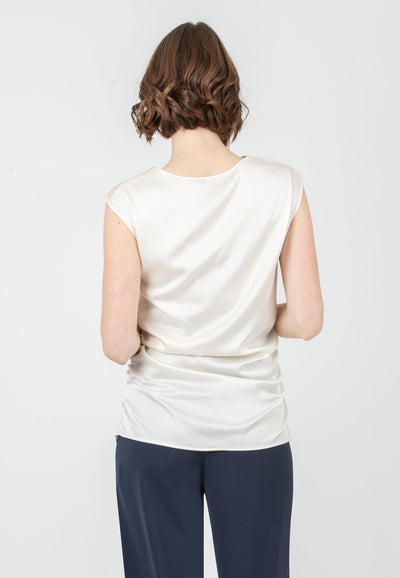 Elegante champagne zwangerschapsblouse