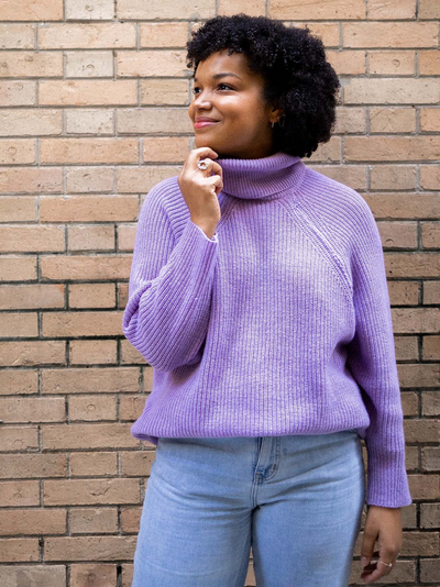 Lila Merino Wool Mama Nursing Sweater