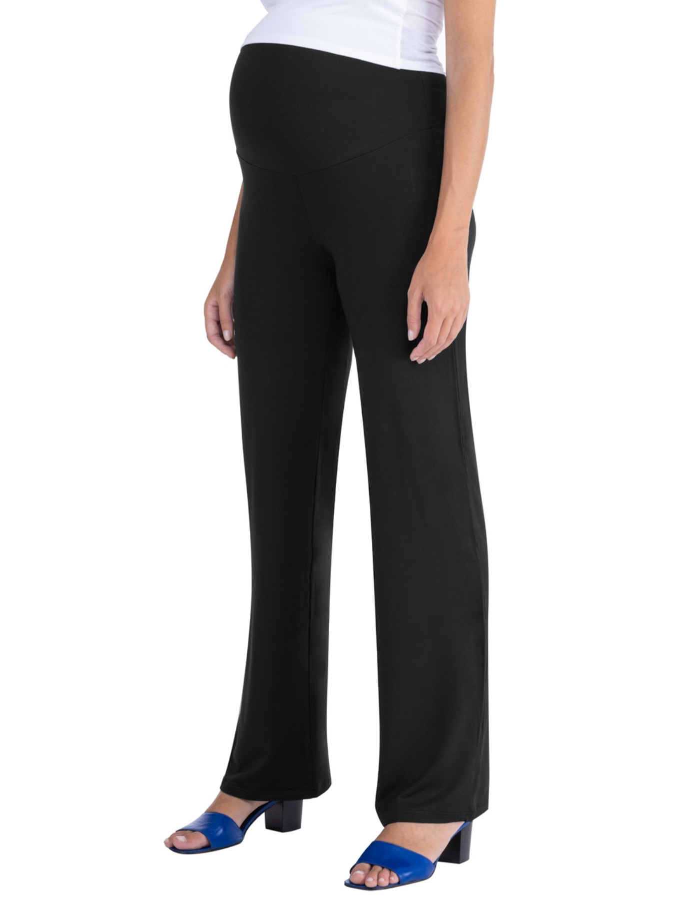 Geklede broek met wijde pijpen
