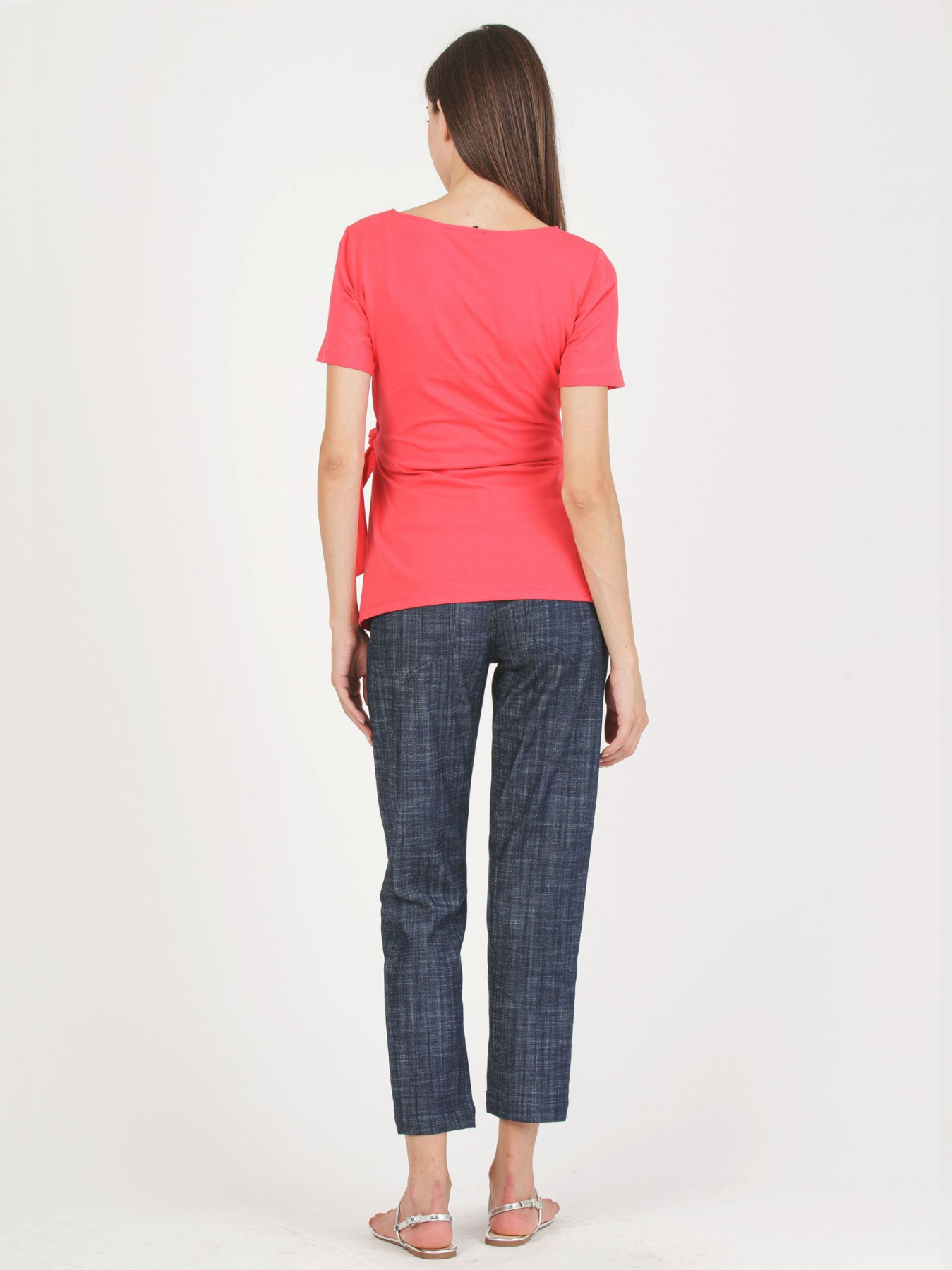 Karen Coral Bow zwangerschaps-T-shirt