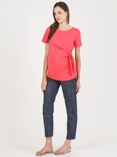 Karen Coral Bow zwangerschaps-T-shirt