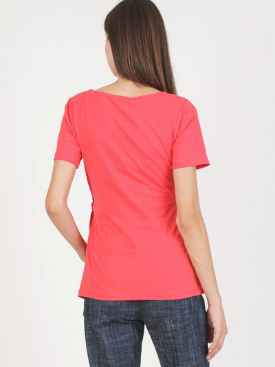 Karen Coral Bow zwangerschaps-T-shirt
