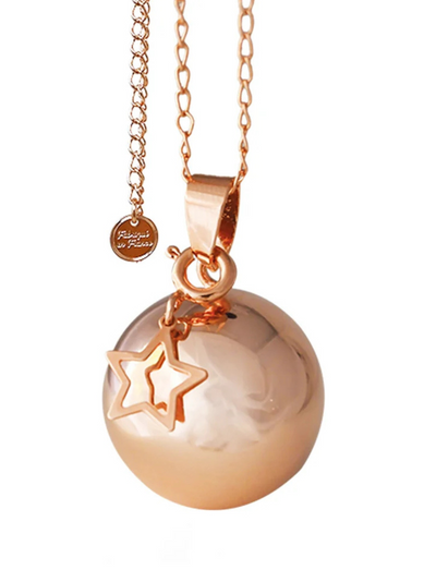 Gold/Pink Starry Pregnancy Bola