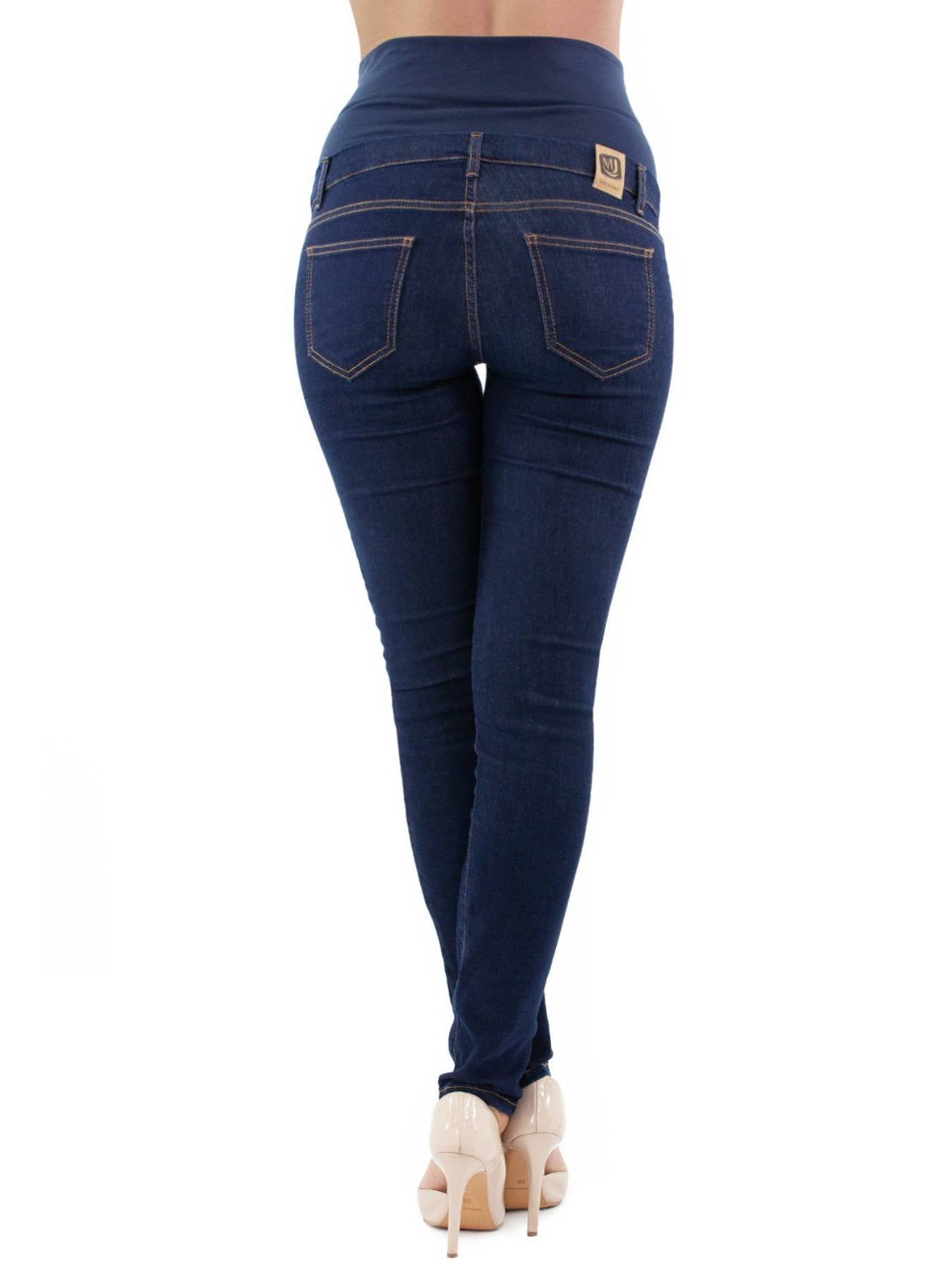 Jeans grossesse slim denim bleu foncé