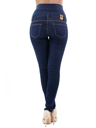 Jeans grossesse slim denim bleu foncé