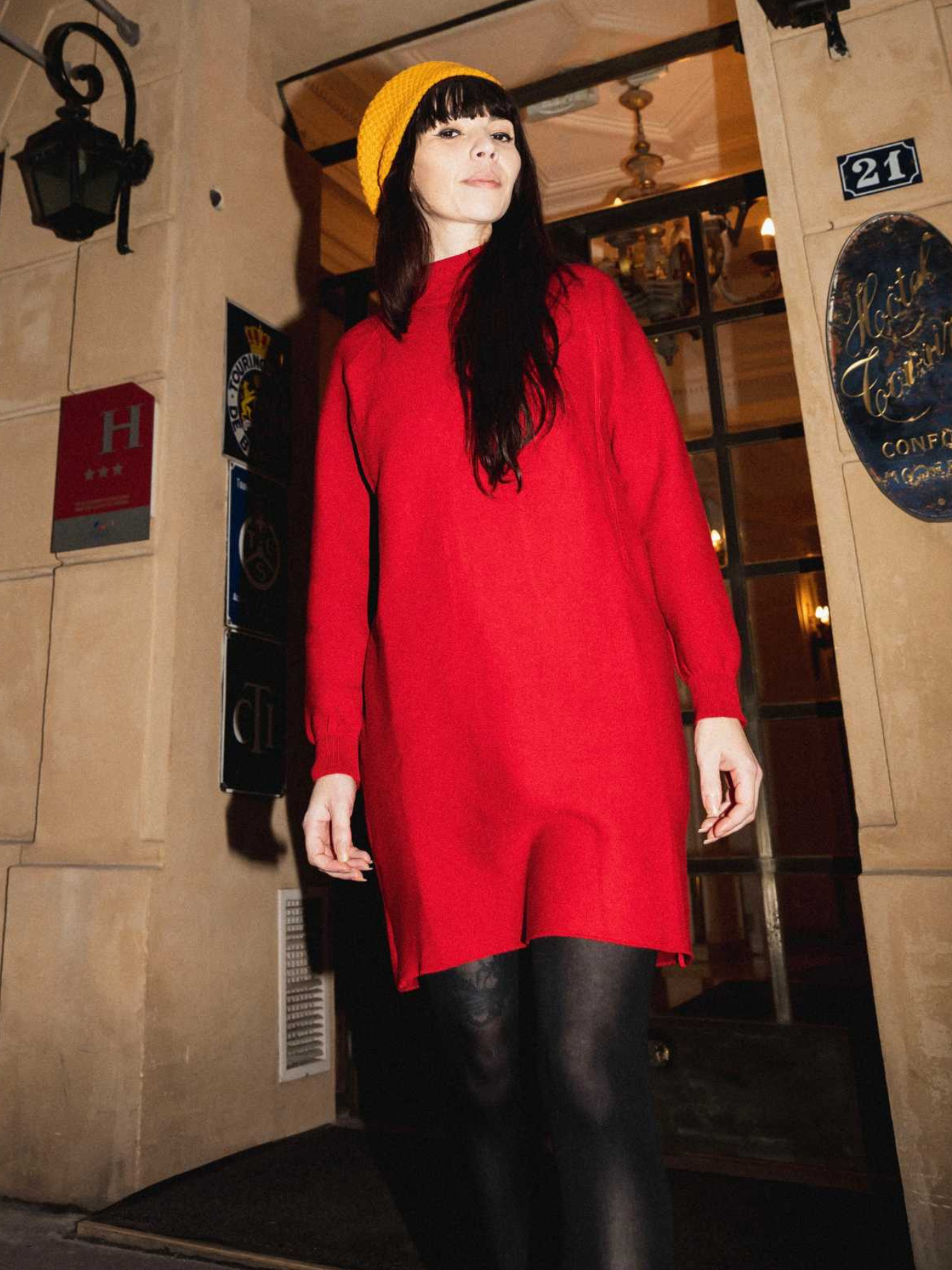 Red love nursing dress