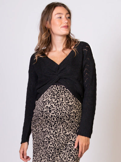 Cardigan de grossesse Wrap Noir