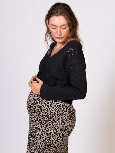 Cardigan de grossesse Wrap Noir