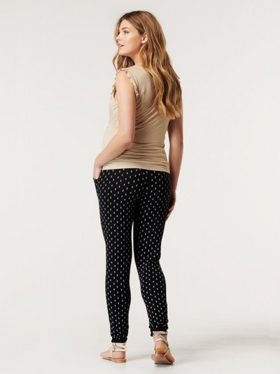 Casual patterned maternity pants
