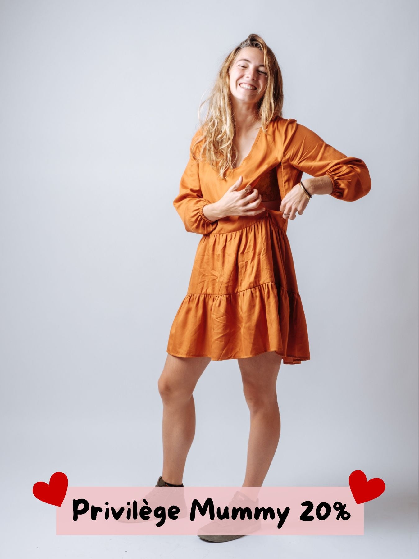 Robe d’allaitement Mocha