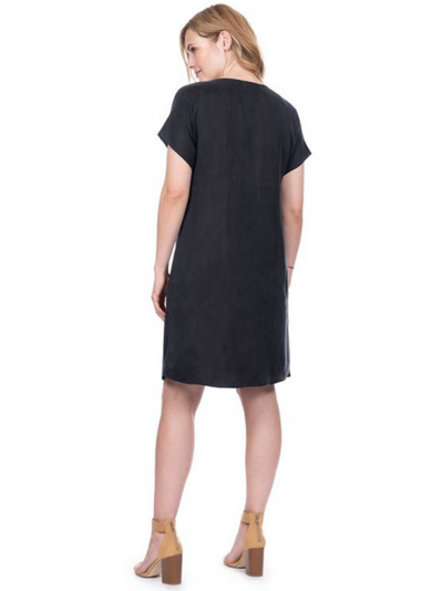Maternity and nursing dress in Cupro 