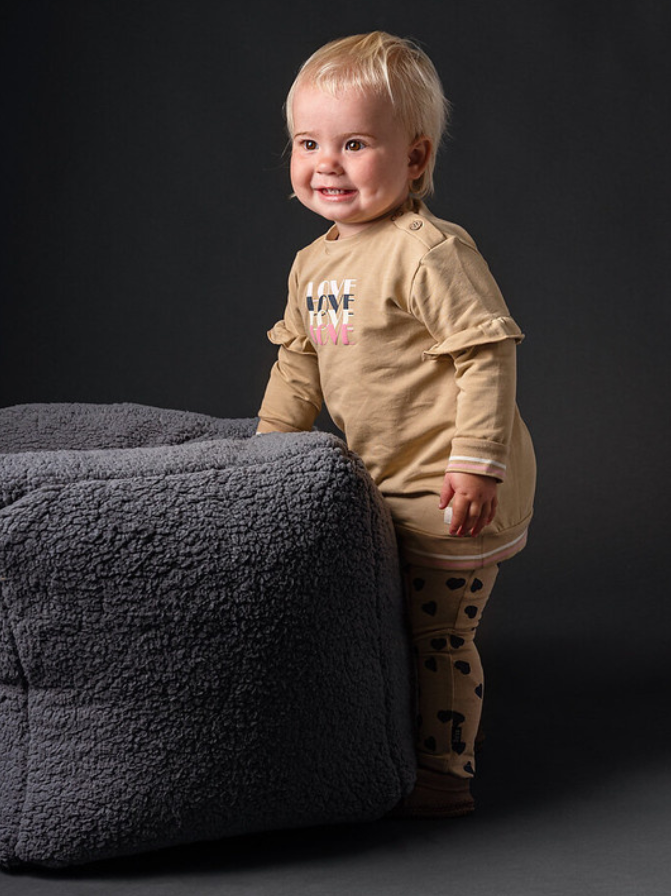 Robe sweat pour fille Love