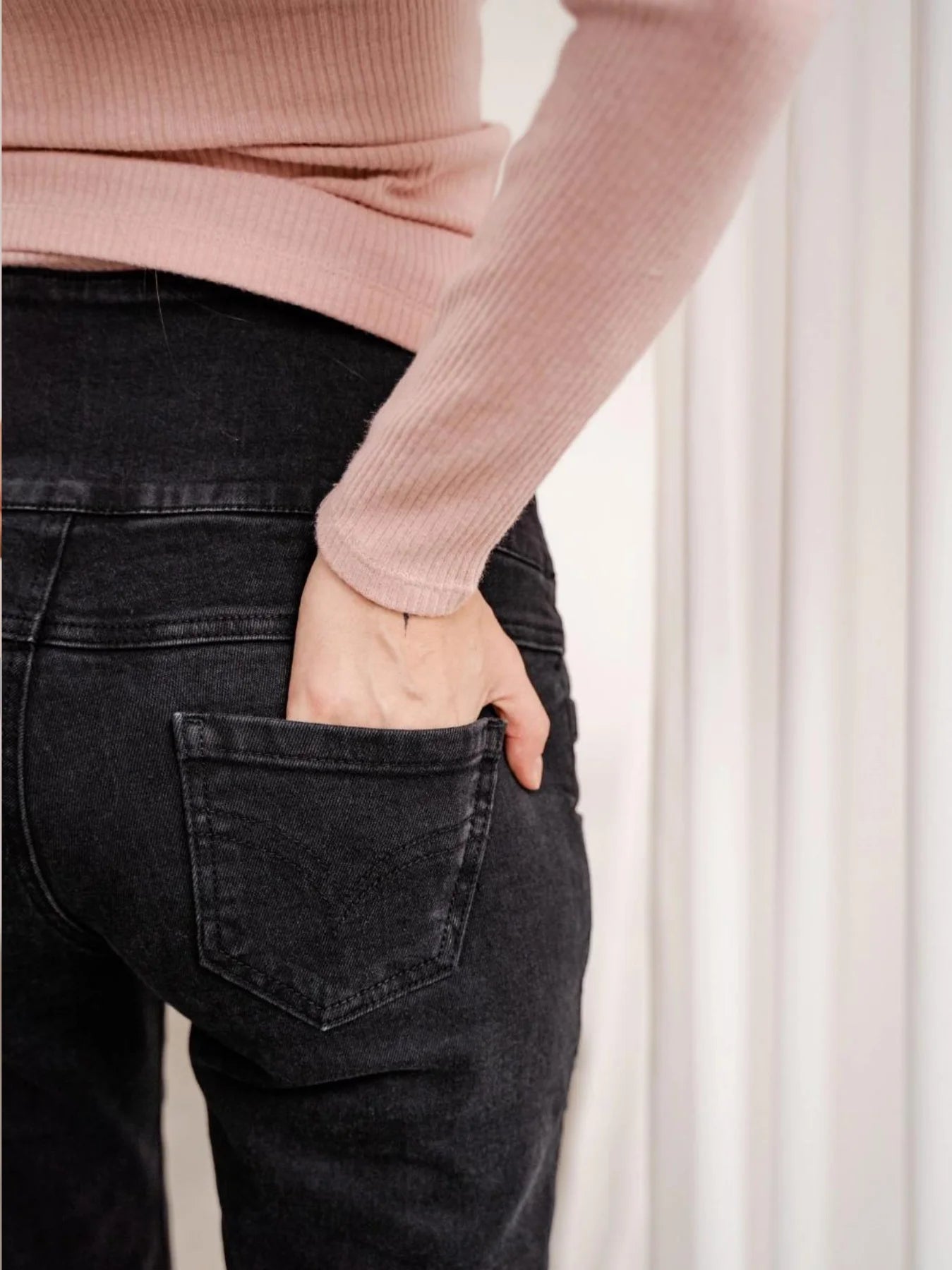 Jeans de grossesse Mom Noir