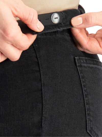 Black washed denim maternity jeggings
