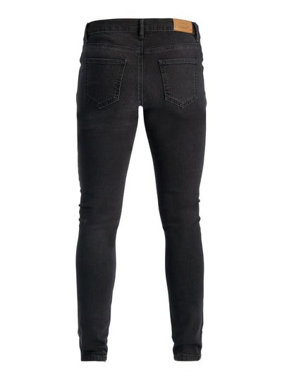 Black washed denim maternity jeggings