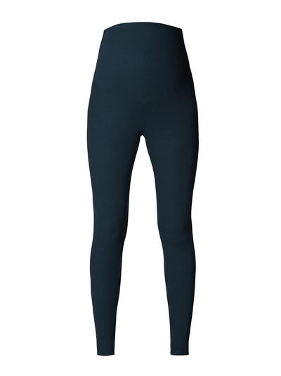 Marineblauwe geribbelde pyjamabroek