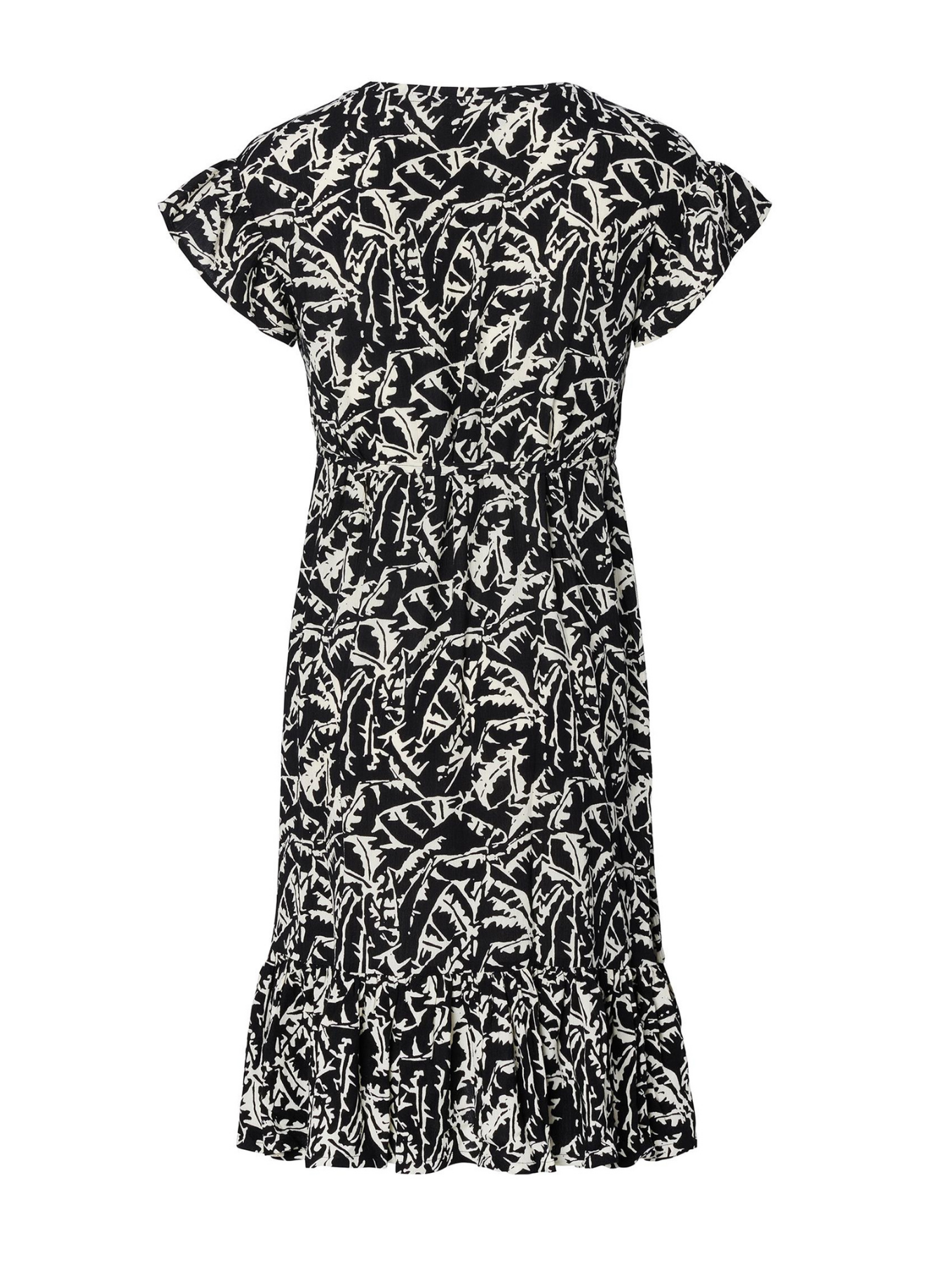 Robe fluide de grossesse virevoltante à motif