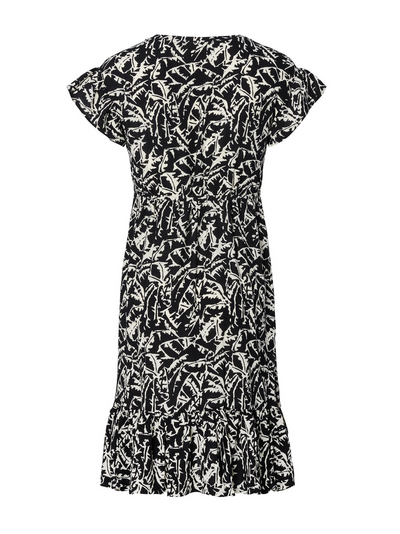Robe fluide de grossesse virevoltante à motif