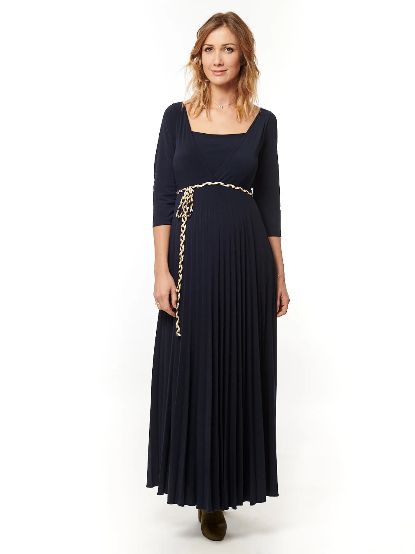 Imani Long Ceremony Dress - Navy