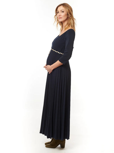 Imani Long Ceremony Dress - Navy