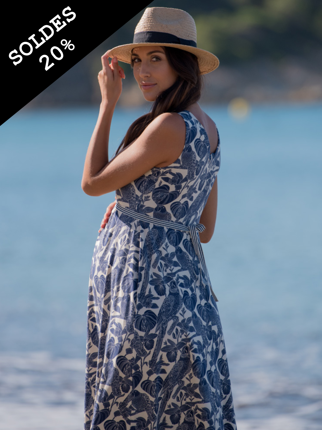 Robe longue tropical Félicie