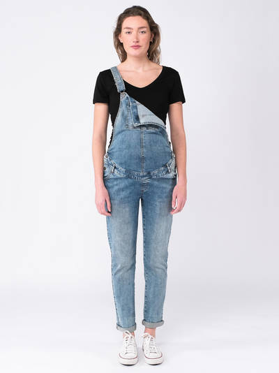 Salopette de grossesse en denim clair