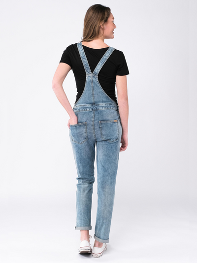Lichte denim zwangerschapsoverall
