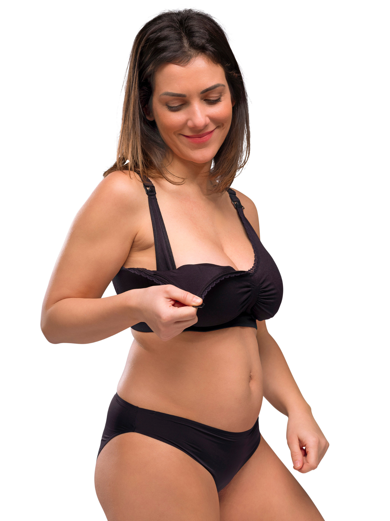 Carri-Gel Padded Nursing Bra Black 