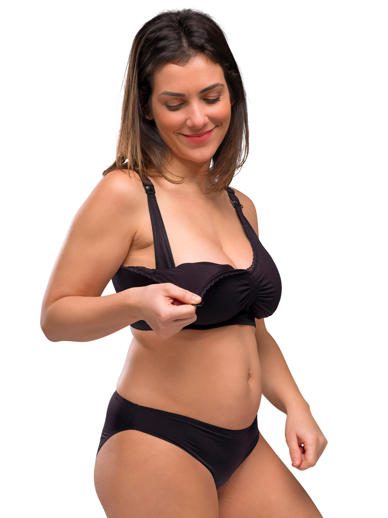 Soutien-gorge d'allaitement rembourré Carri-Gel Noir