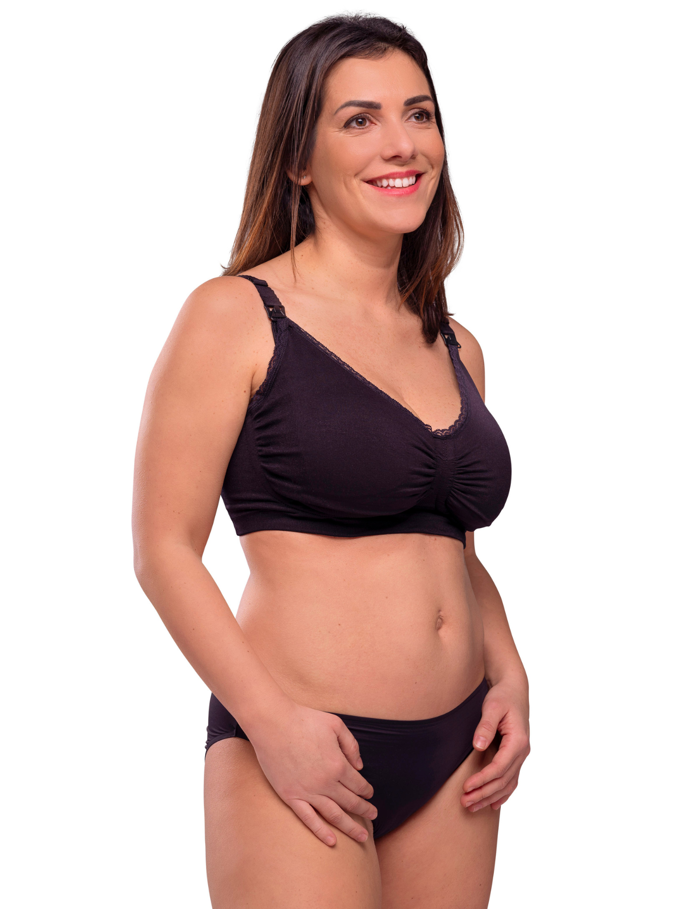 Carri-Gel Padded Nursing Bra Black 