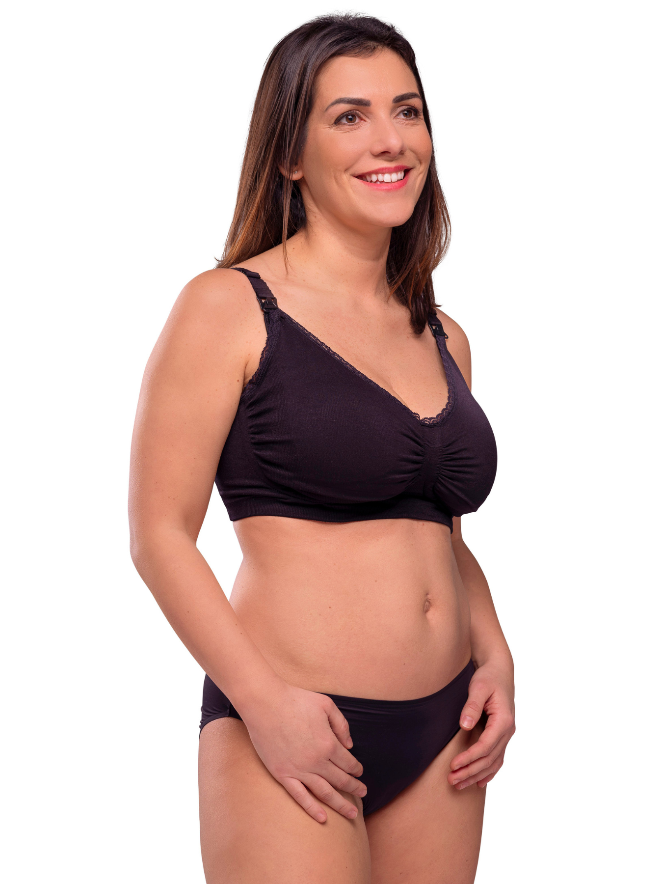 Soutien-gorge d'allaitement rembourré Carri-Gel Noir