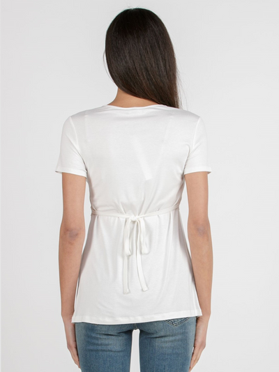 T-shirt croisé grossesse et allaitement Margherita