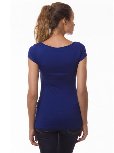 T-shirt manches courtes Lise Bleu